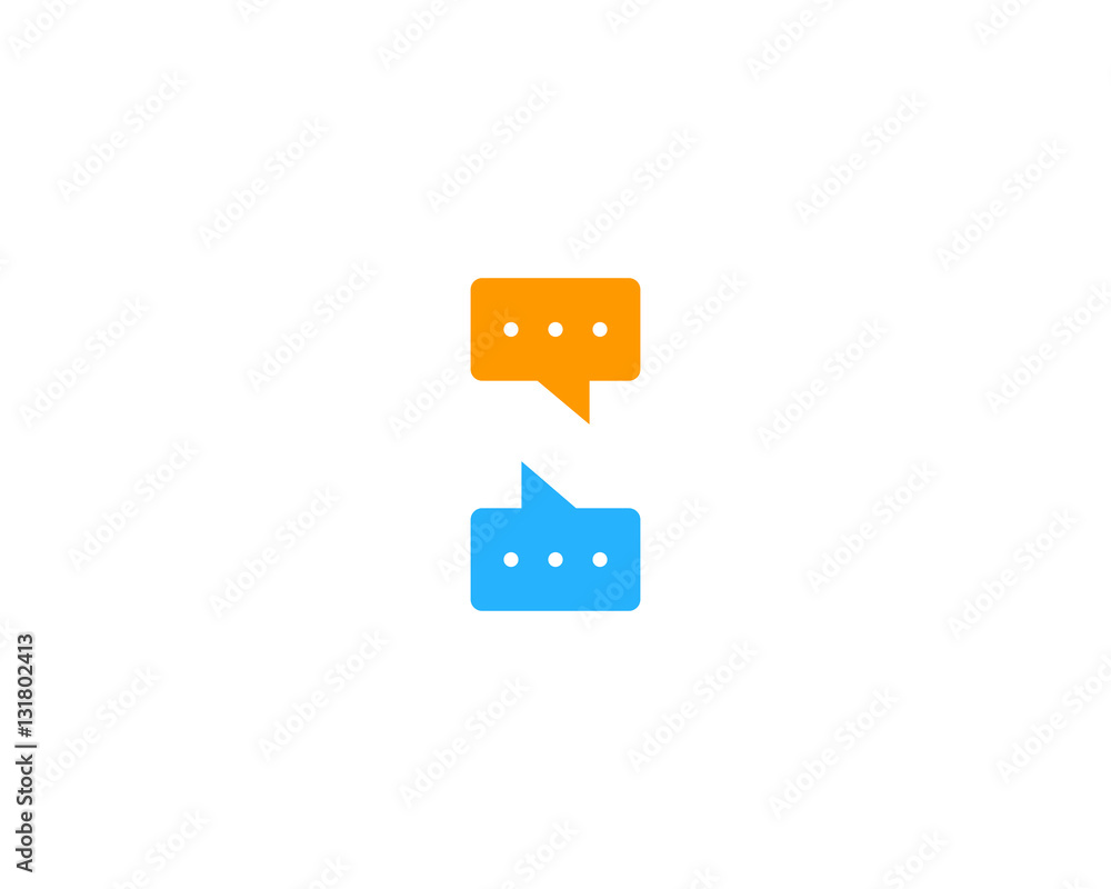 Initial Letter N Chat Logo Design Element Initial Letter N Chat Logo Design Element