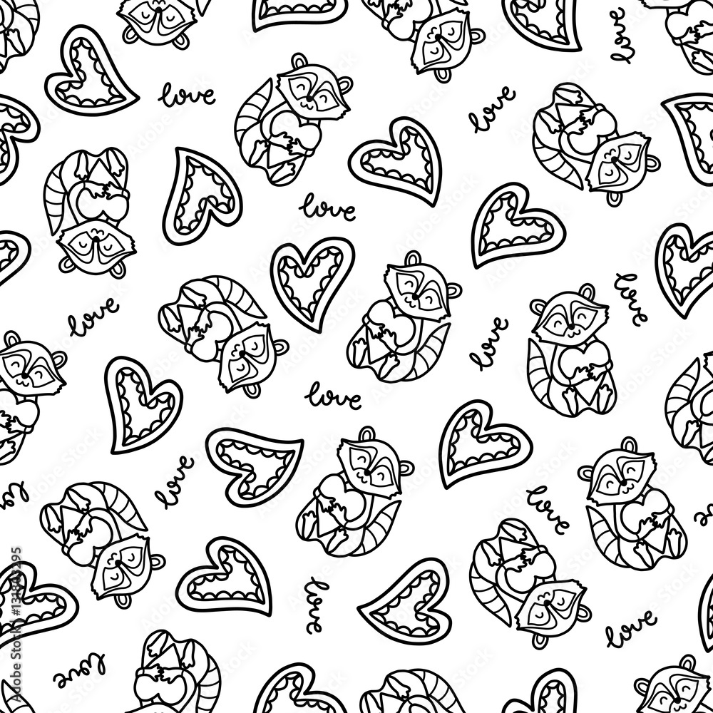 Doodles cute seamless pattern Doodles cute seamless pattern