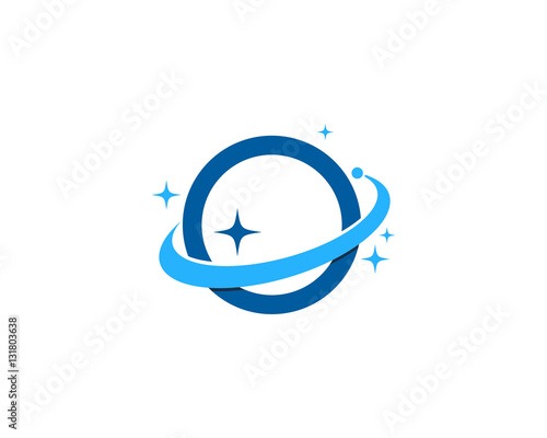 Initial Letter O Orbit Logo Design Element