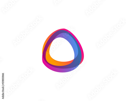 Initial Letter O Abstract Logo Design Element