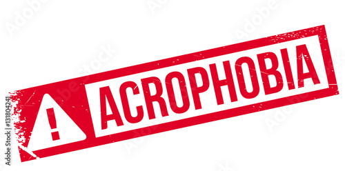Acrophobia rubber stamp