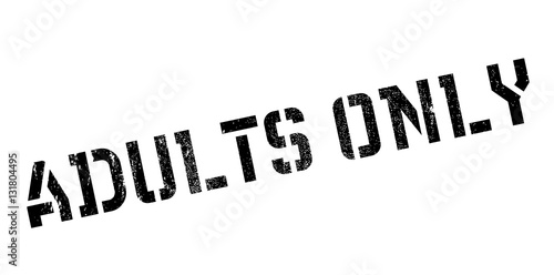 Adults Only rubber stamp