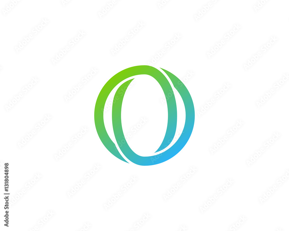Initial Letter O Line Logo Design Element Initial Letter O Line Logo Design Element