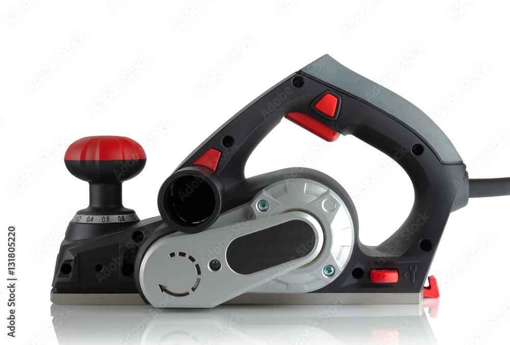 Power planer on a white background Power planer on a white background