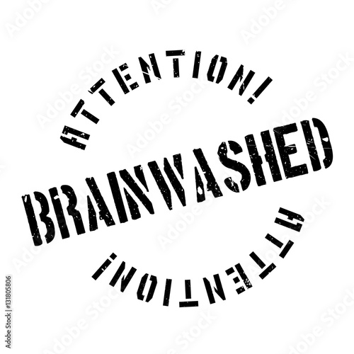 Brainwashed rubber stamp