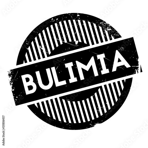 Bulimia rubber stamp
