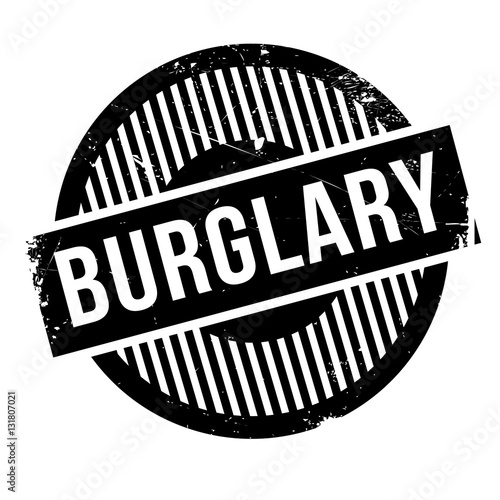 Burglary rubber stamp