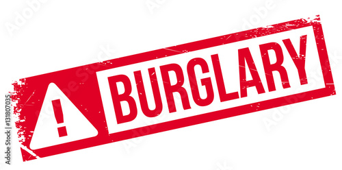 Burglary rubber stamp