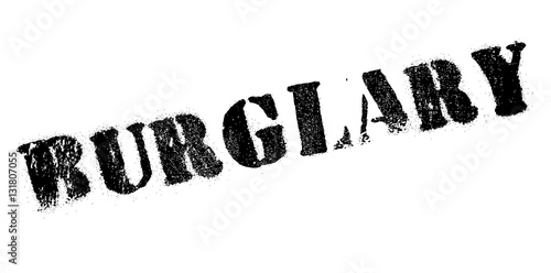 Burglary rubber stamp