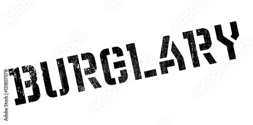 Burglary rubber stamp
