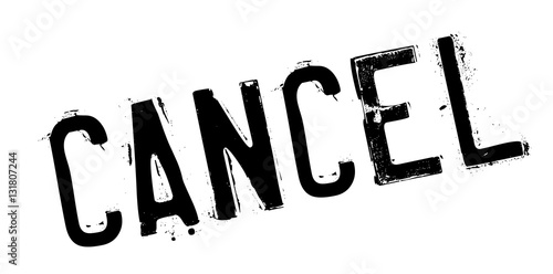 Cancel rubber stamp