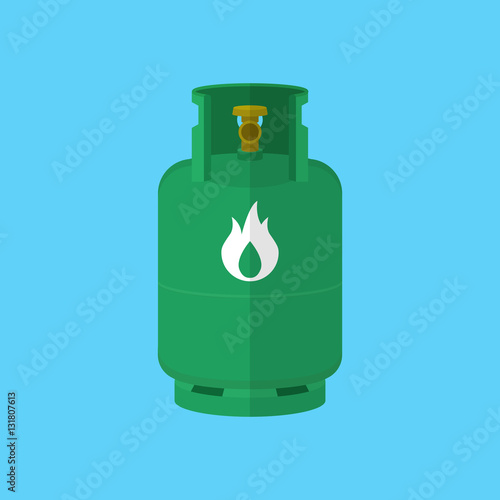 Flammable gas tank icon.