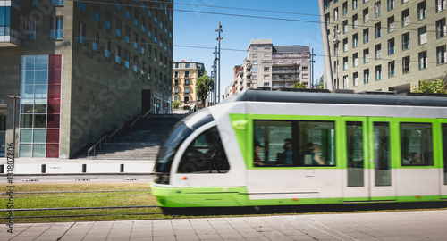 Tramway in Bilbao, Spain