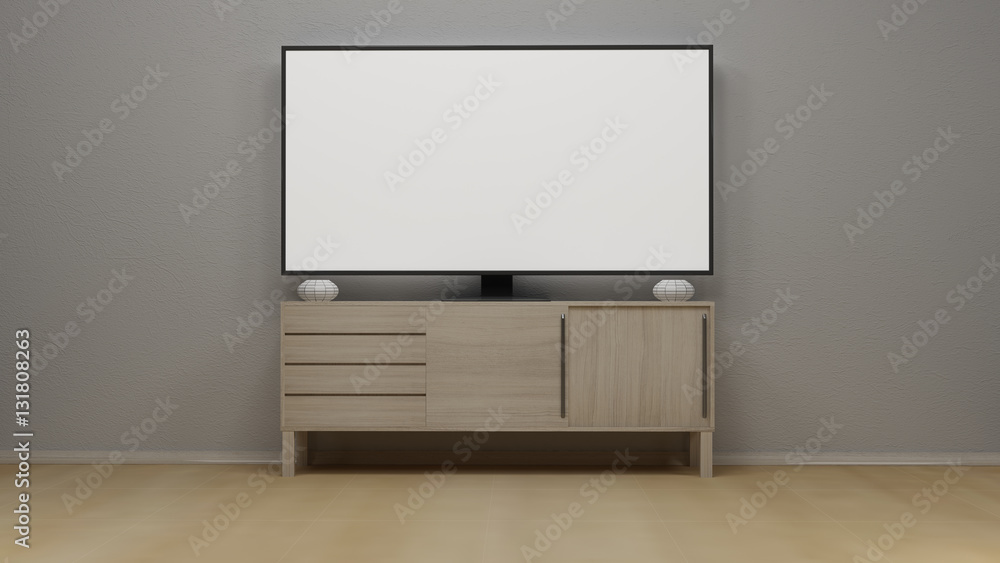 TV display 3D rendering TV display 3D rendering