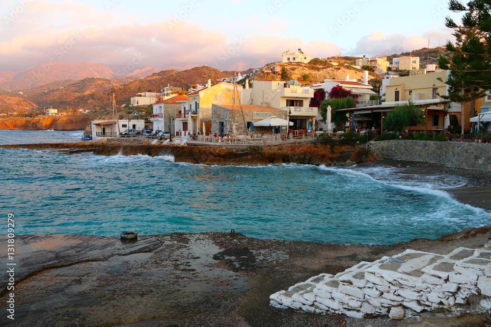 Fototapeta premium village of Mohlos , Crete , Greece 