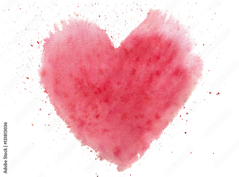 Watercolor/Aquarelle Heart