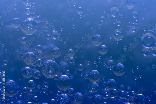 Wallpaper Mural World of bubbles - Blue Torontodigital.ca