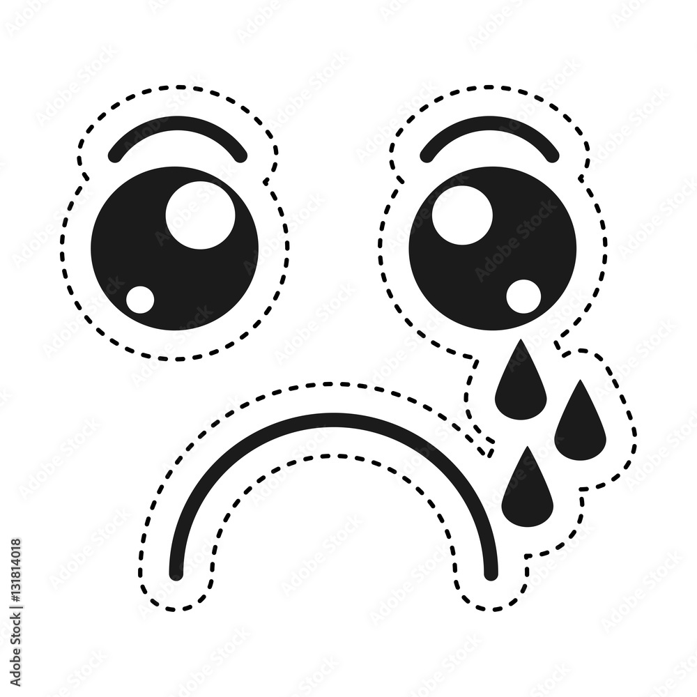 Kawaii style facial expression vector illustration design Kawaii style facial expression vector illustration design