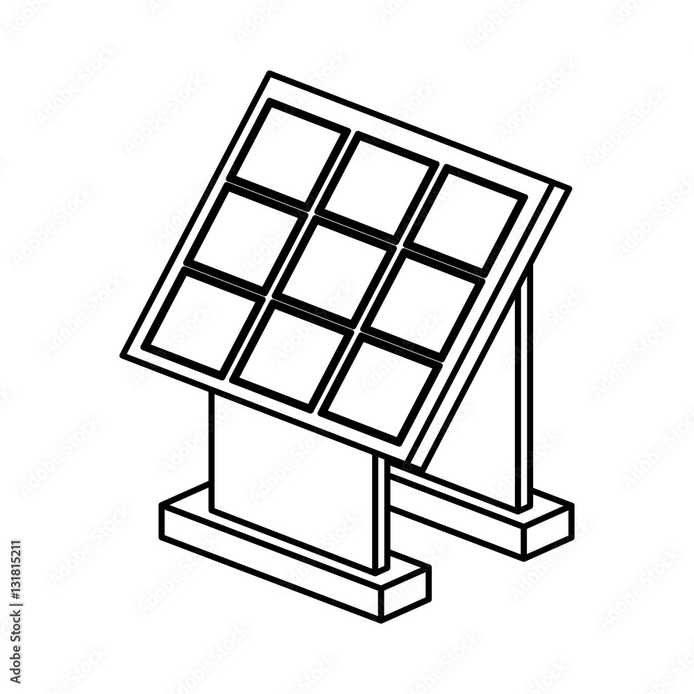 panel solar isolated icon vector illustration design panel solar isolated icon vector illustration design