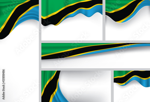 Vector Tanzanian Flag, Tanzania Colors (Vector Art)