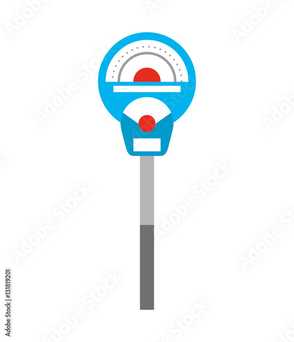parking meter isolated icon vector illustration design