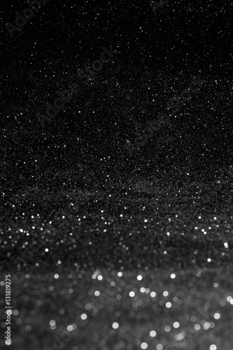 glitter vintage lights background. silve defocused