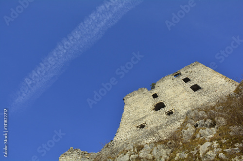 The 12th century Grad Kamen castle in Slovenia. 