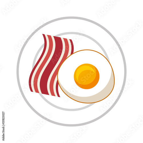 egg fried isolated icon vector illustration design