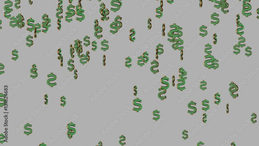 rotating icons dollars down smoothly rotating icons dollars down smoothly