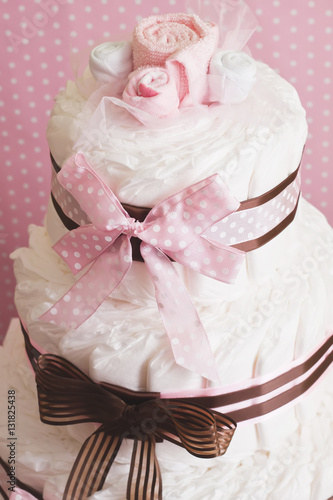 CAKE OF DIAPERS, A GIFT FOR A NEW BIRTH