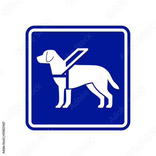 Guide dog sign