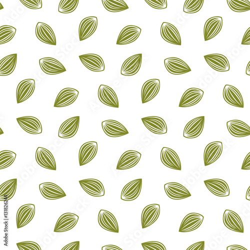seamless leaf pattern and background vector illustration