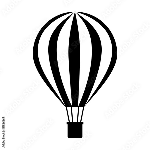 Papier peint balloon air hot travel vector illustration design