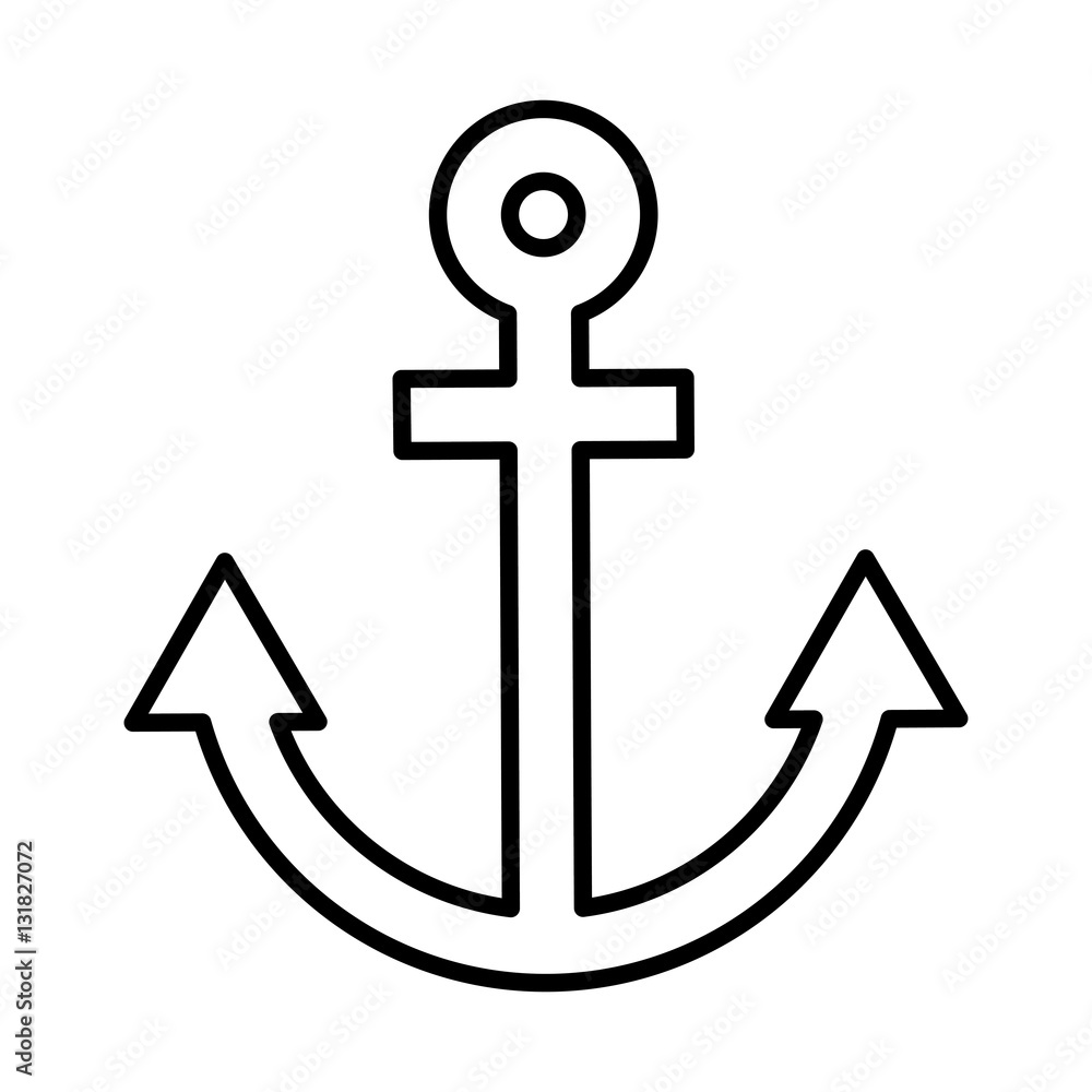 anchor ship maritime icon vector illustration design anchor ship maritime icon vector illustration design