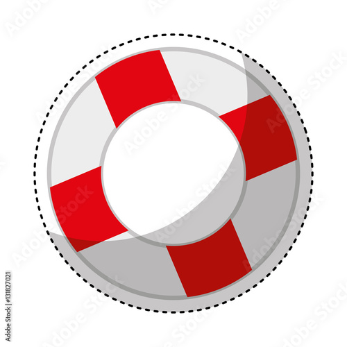 life guard float isolated icon vector illustration design