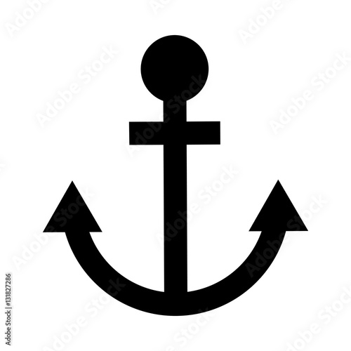 anchor ship maritime icon vector illustration design