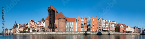 Szeroka panorama Gdańska