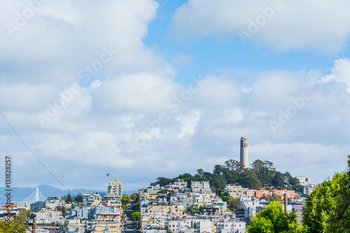 Coit Tower in Telegraph Hill