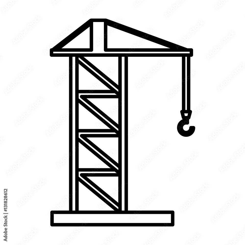 construction crane service icon vector illustration design construction crane service icon vector illustration design