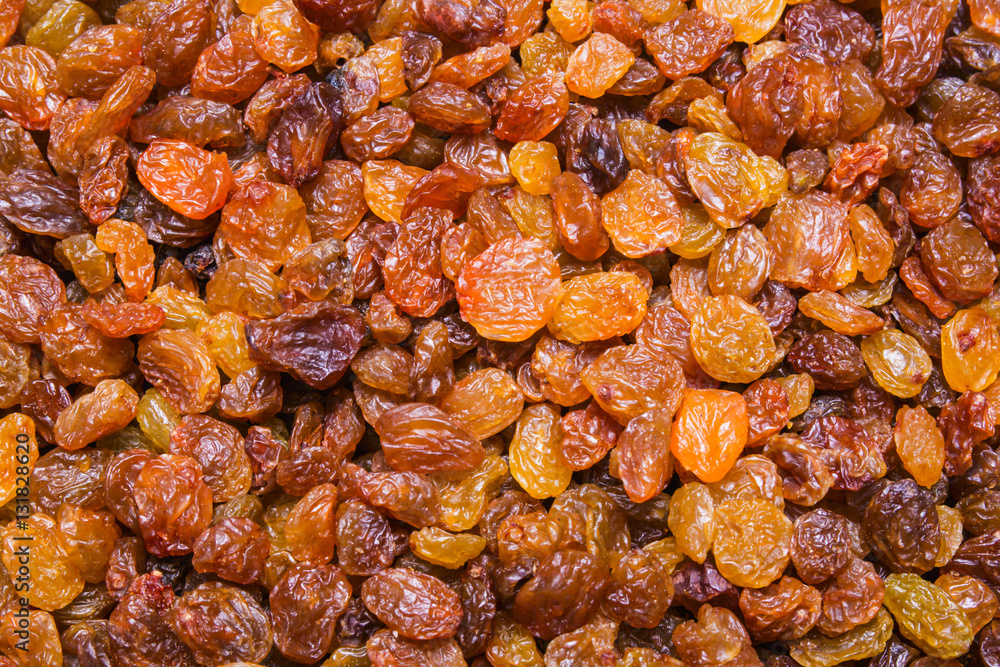Golden Raisins background, texture Golden Raisins background, texture