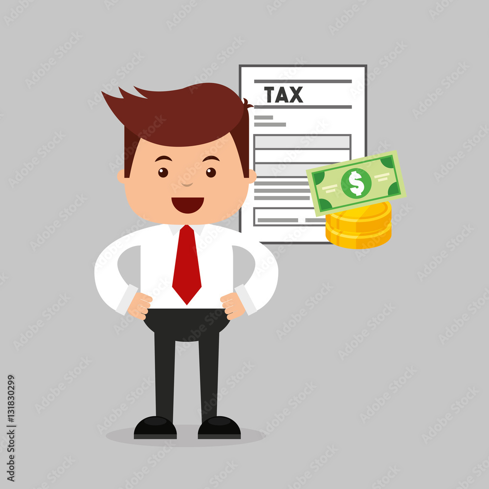 tax time flat line icons vector illustration design tax time flat line icons vector illustration design