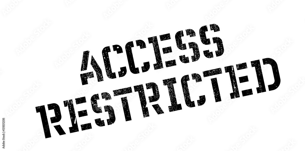 Fototapeta premium Access Restricted rubber stamp