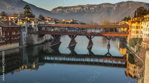 Ponte Vecchio of Bassano del Grappa photo