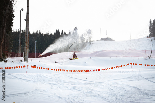 Ski resort Bukovel in the Carpathian mountains