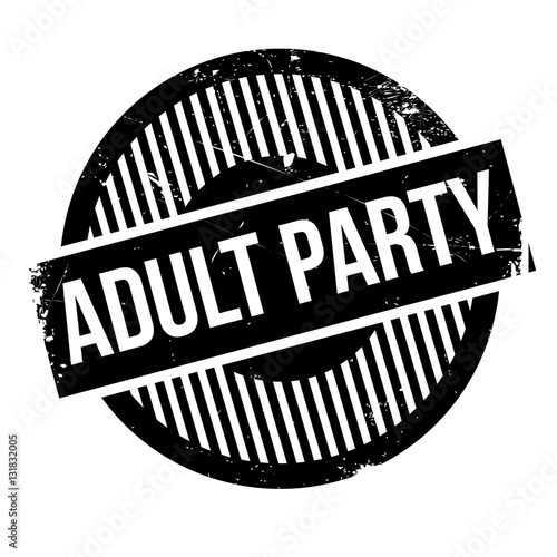 Adult Party rubber stamp
