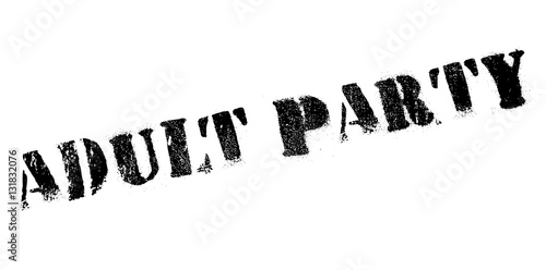 Adult Party rubber stamp