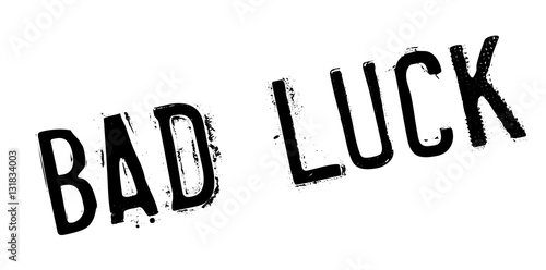 Bad Luck rubber stamp