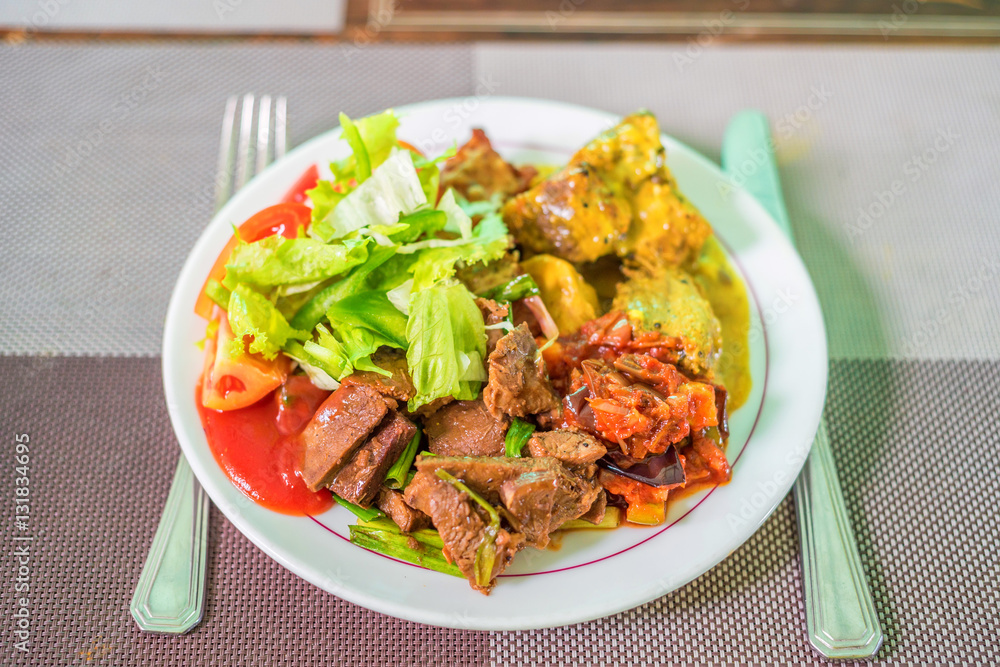 Meat with vegetables Meat with vegetables