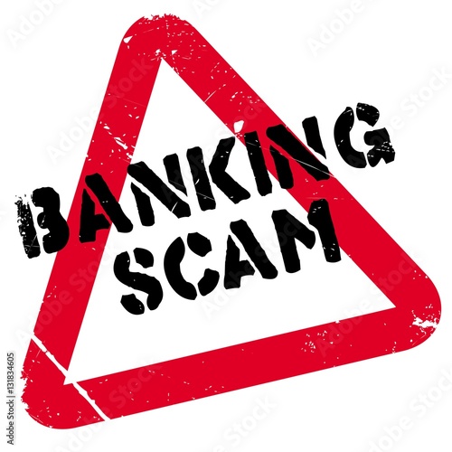 Banking Scam rubber stamp