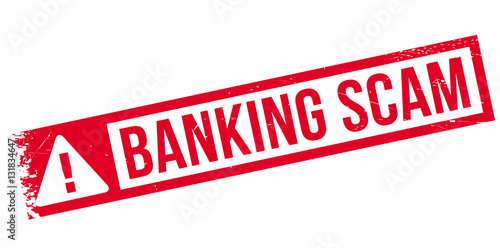 Banking Scam rubber stamp